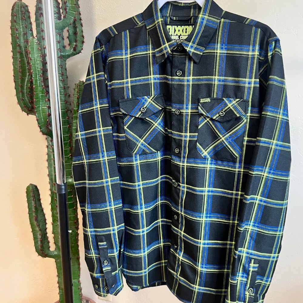 Limited Edition Dixxon Infectious Grooves Plaid Flannel - Size Large Tall